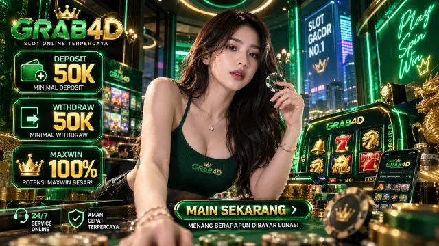 Iklan GRAB4D — deposit dan withdraw minimal 50K